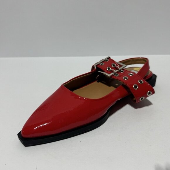 Steve Madden Women's Smokee Slingback Flats Red Size 7 M - Picture 2 of 5